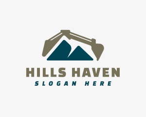 Mountain Backhoe Construction logo design