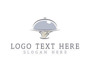 Waiter Hand Tray logo design