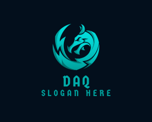 Blue Dragon Lightning Gaming Logo