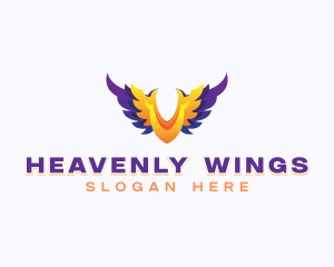 Angel Wings Support Charity logo design