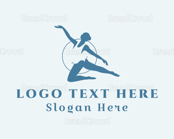 Woman Ballet Instructor Logo