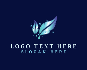 Tattoo Studio - Magic Feather Quill logo design