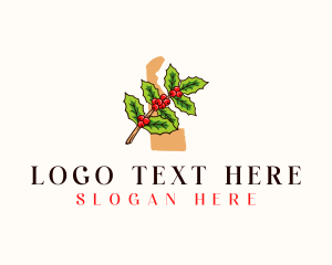 Map - Delaware American Holly logo design