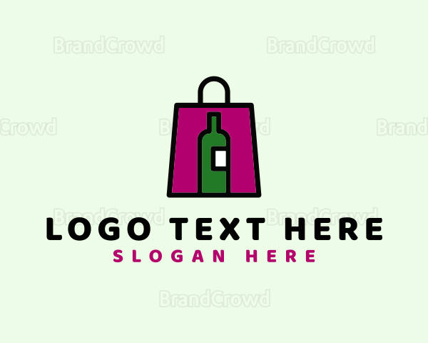 Wine Shopping Bag Logo