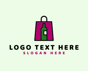 Wine Shopping Bag Logo