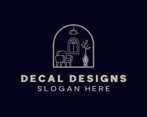 Interior Design Furniture Decor logo design