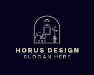 Interior Design Furniture Decor logo design