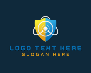 Digital - Shield Technology Security logo design