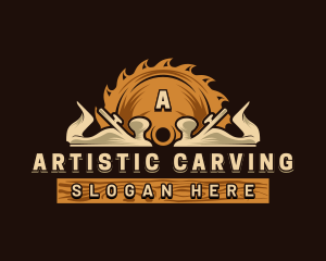 Carving - Wood Craft Tools logo design