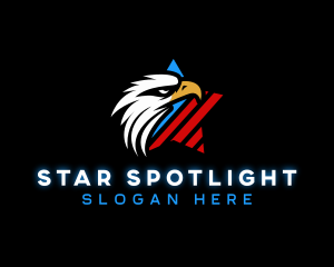 Patriotic Eagle Star logo design