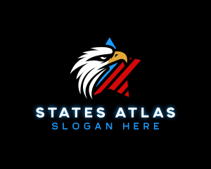 Patriotic Eagle Star logo design