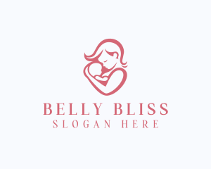 Prenatal - Breastfeeding Mother Baby logo design