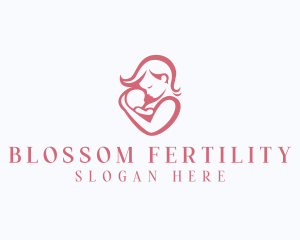 Breastfeeding Mother Baby logo design