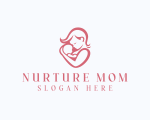 Postnatal - Breastfeeding Mother Baby logo design