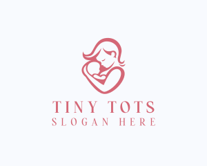 Breastfeeding Mother Baby logo design