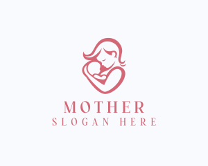 Breastfeeding Mother Baby logo design