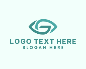 Teal - Optical Clinic Letter G logo design