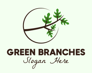 Eco Forest Branch logo design