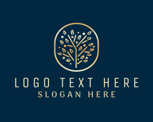 Branch - Gold Tree Branch logo design