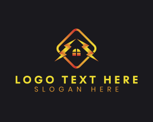 Electric - Residential Home Electricity logo design