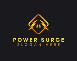 Electricity - Residential Home Electricity logo design