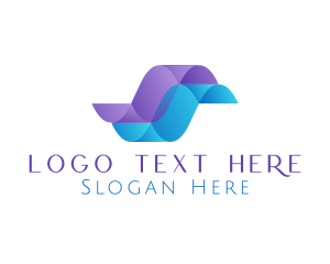 Banking App - Wave Technology Letter S logo design