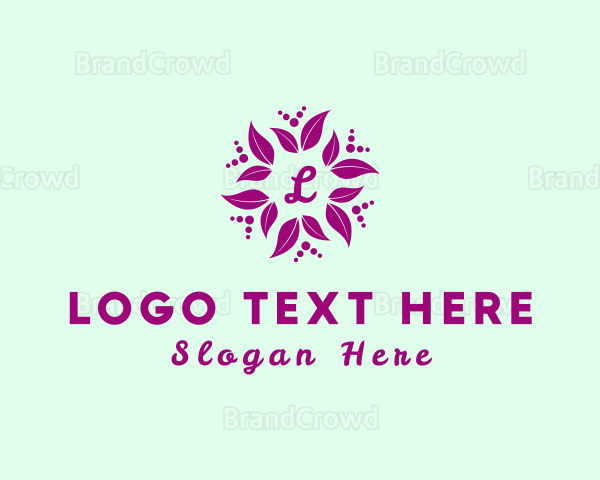 Organic Wellness Leaf Logo