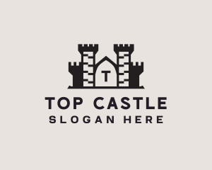 Medieval Fortress Turret logo design