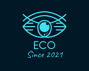 Contact Lens - Cyber Security Eye logo design
