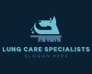 Schnauzer Dog Grooming logo design