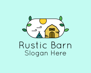 Barn - Barn Tent Camping logo design