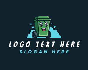 Trash Bin Sanitation Logo