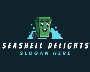 Trash Bin Sanitation Logo