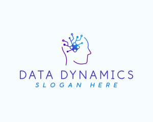 Data Mind Circuit logo design