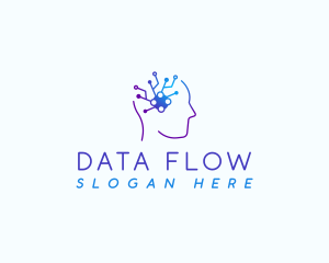 Data Mind Circuit logo design