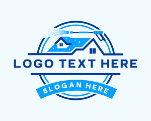 Badge - Roof Pressure Wash Cleaning logo design