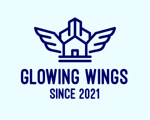 Blue Wing House  logo design