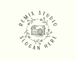 Floral Studio Camera logo design