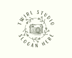 Floral Studio Camera logo design