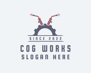 Cog Welding Torch  logo design