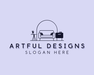 Sofa Furniture Interior Design logo design