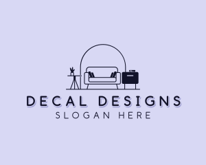 Sofa Furniture Interior Design logo design