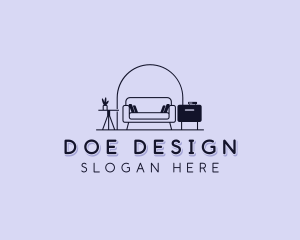 Sofa Furniture Interior Design logo design