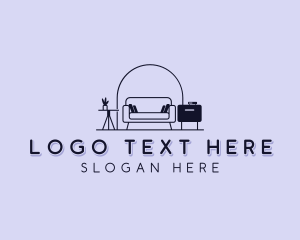 Home Staging - Sofa Furniture Interior Design logo design