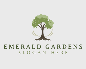 Natural Organic Tree logo design