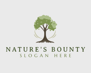 Natural Organic Tree logo design