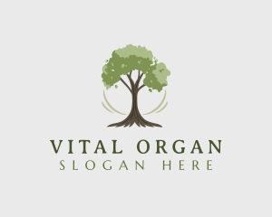 Natural Organic Tree logo design