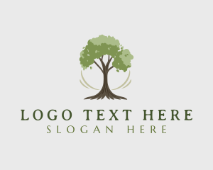 Natural Organic Tree Logo