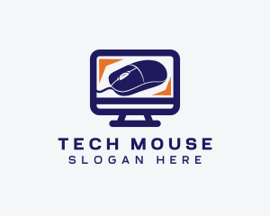 Mouse - Mouse Monitor Tech logo design