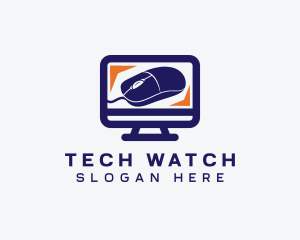 Mouse Monitor Tech logo design